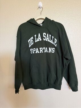 De La Salle Spartans Green Gildan Hoodie Large